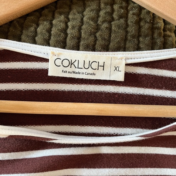 Cokluch Anemone Ruffle Sleeve Striped Top - Picture 2 of 5